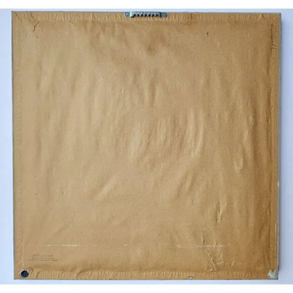 Vintage Mid Century Child Portrait, Original Oil Pastel Drawing, Framed 17" x 17 - Picture 4 of 5